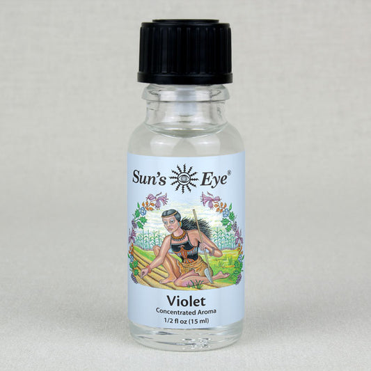 Sun's Eye Violet 1/2 fl oz oil bottle