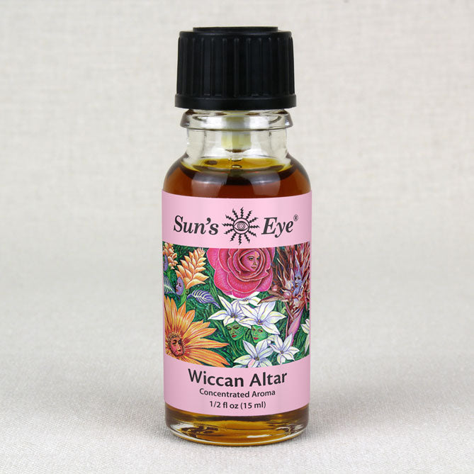 Sun's Eye Wiccan Altar 1/2 fl oz oil bottle