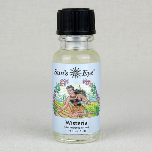 Sun's Eye Wisteria 1/2 fl oz oil bottle