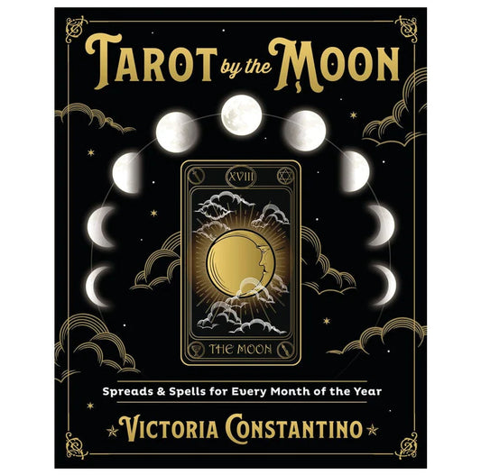 Tarot by the Moon by Victoria Constantino – monthly tarot spreads, spells, and rituals aligned with lunar cycles.
