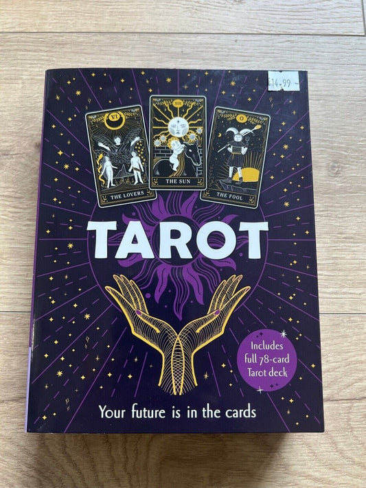 Tarot Kit: The Future is in the Cards by IglooBooks – 78-card deck with a 64-page guidebook, featuring vibrant illustrations and beginner-friendly spreads for personal insight and growth.
