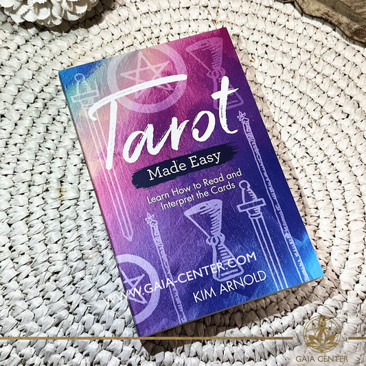 Tarot Made Easy by Kim Arnold – beginner-friendly guide to reading and interpreting the classic Rider-Waite tarot deck, featuring detailed card meanings, spreads, and meditation techniques.
