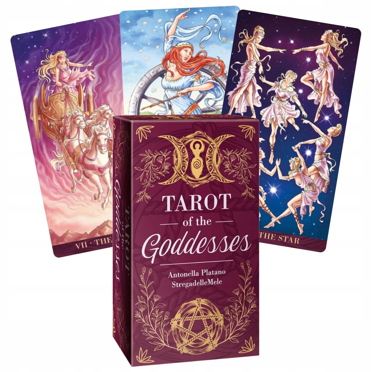 Tarot of the Goddesses Cards by Stregadellemele – a divine tarot deck honoring feminine power and mythology.
