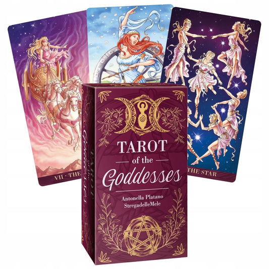 Tarot of the Goddesses Cards by Stregadellemele – a divine tarot deck honoring feminine power and mythology.
