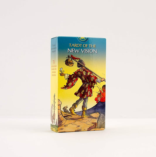 Tarot of the New Vision by Pietro Alligo – a 78-card deck offering reversed perspectives of classic Rider-Waite scenes.
