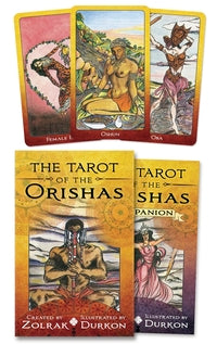 The Tarot of the Orishas by Zolrak with Afro-Caribbean spiritual symbolism and divine guidance.
