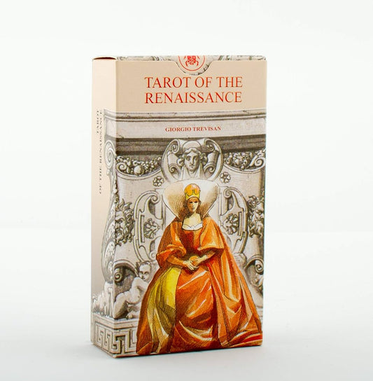 Tarot of the Renaissance by Pietro Alligo & Giorgio Trevisan – 78-card deck featuring Renaissance-era scenes with historical and artistic symbolism.
