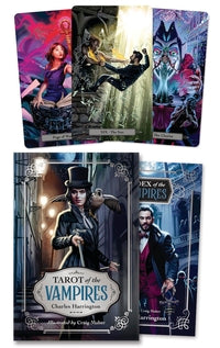 Tarot of the Vampires Cards by Charles B. Harrington with gothic imagery exploring shadow, power, and insight.

