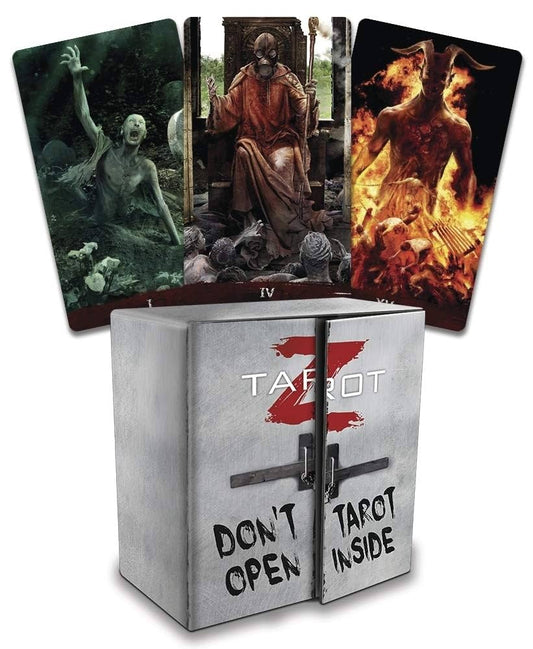 Tarot Z Limited Edition: Don't Open! by Renato Casaro – a striking limited‑release tarot deck featuring dark, cinematic artwork.
