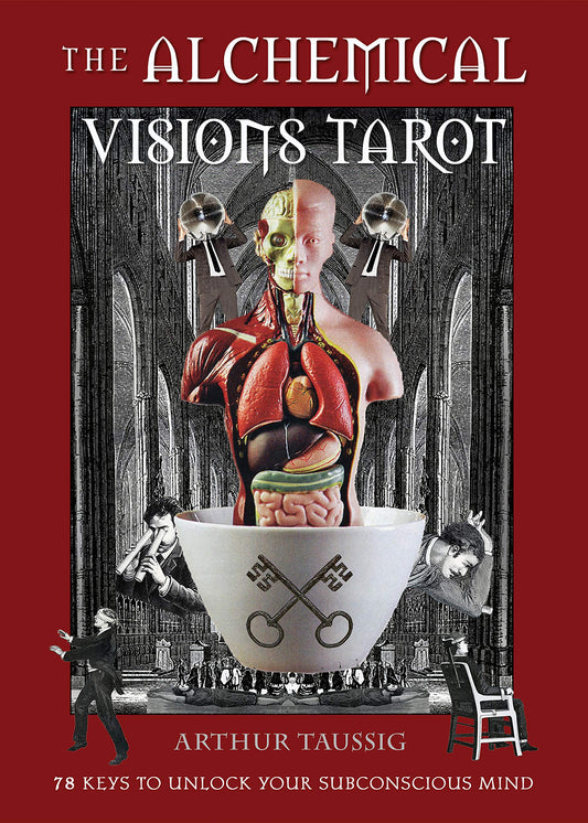 The Alchemical Visions Tarot by Arthur Taussig – 78-card deck and 192-page guidebook combining Jungian psychology with ancient alchemy, mysticism, and mythology for self-transformation.
