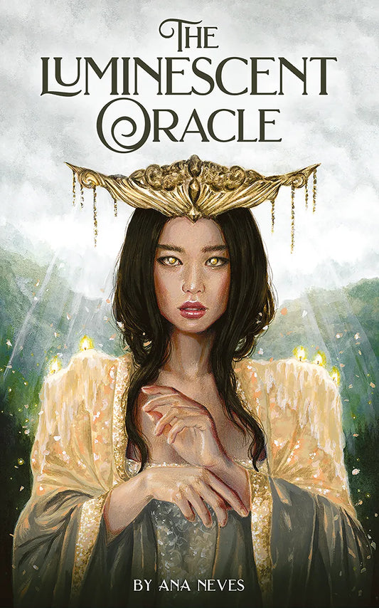 The Luminescent Oracle by Christie McEwan – luminous card deck featuring radiant messages for spiritual clarity and connection.
