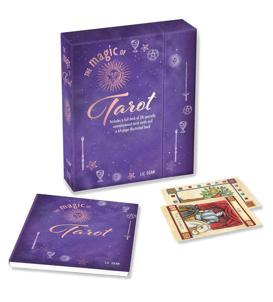 The Magic of Tarot by Liz Dean – a beginner-friendly guidebook explaining tarot symbolism, meanings, and reading techniques.