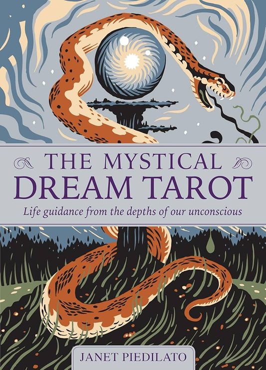 The Mystical Dream Tarot by Janet Piedilato & Tom Duxbury – A 78-card deck and 160-page guidebook featuring dream-inspired imagery for intuitive self-discovery and spiritual insight.
