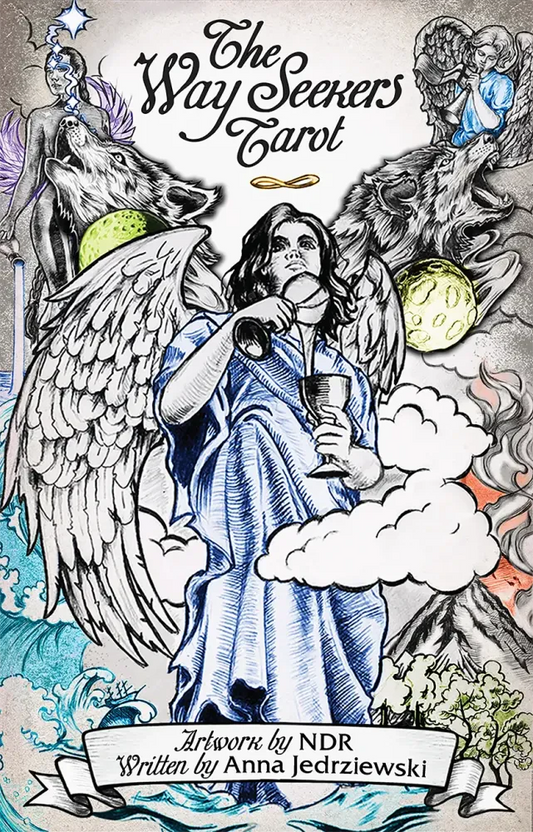 The Way Seekers Tarot – a vibrant oracle deck combining traditional tarot archetypes with modern spiritual imagery.
