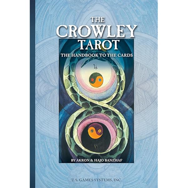 The Thoth Tarot Book and Cards Set by Aleister Crowley – 78-card deck featuring Lady Frieda Harris's vivid artwork, accompanied by a 96-page guidebook by Evelin Burger and Johannes Fiebig, exploring esoteric systems like astrology, alchemy, and the Kabbalah.
