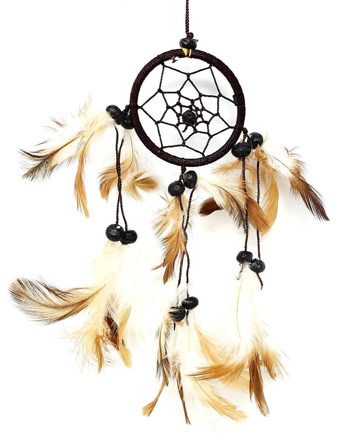 2.5 Dream Catcher With Feathers & Beads