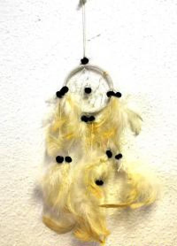 2.5 Dream Catcher With Feathers & Beads