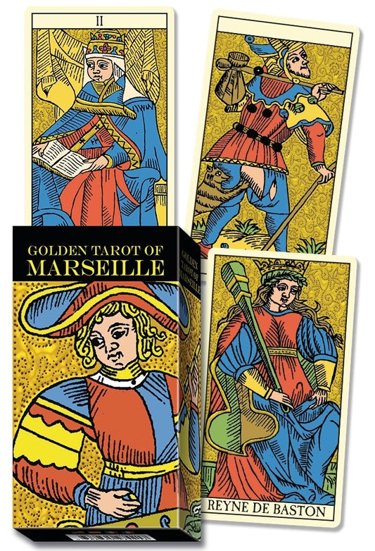 Universal Tarot of Marseille – A faithful reproduction of the classic Marseille tarot with clean lines and vibrant colors, ideal for traditionalists and students of historical tarot. Published by Lo Scarabeo.
