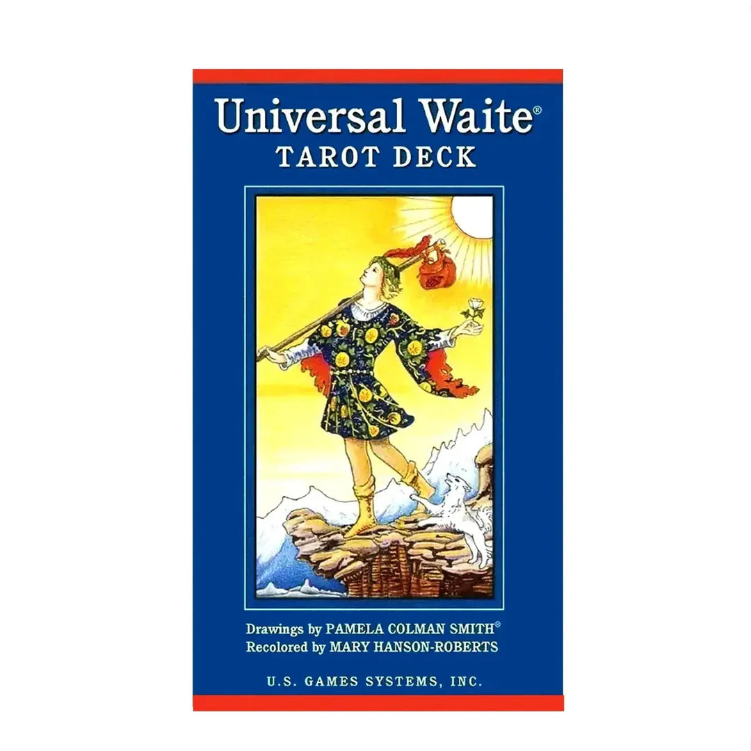 Universal Waite Pocket Tarot Deck by Mary Hanson-Roberts – a compact, recolored classic tarot deck ideal for travel and beginners.
