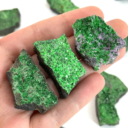Uvarovite (Green Garnet ) In Matrix - Russia