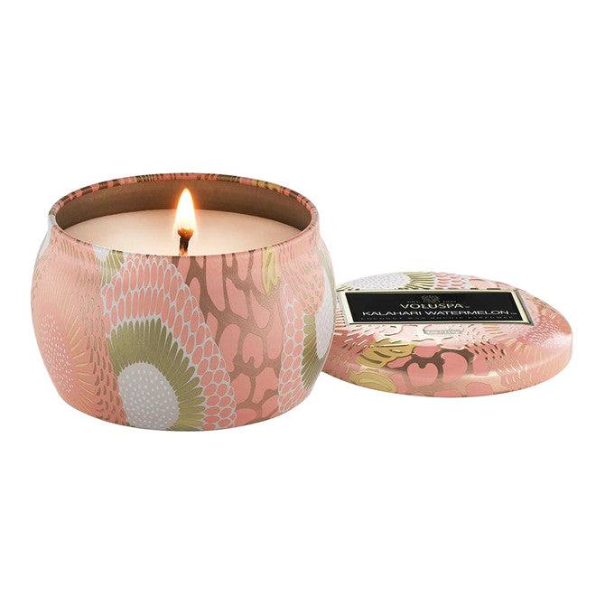 Voluspa Kalahari Watermelon Mini Tin Candle 4 oz