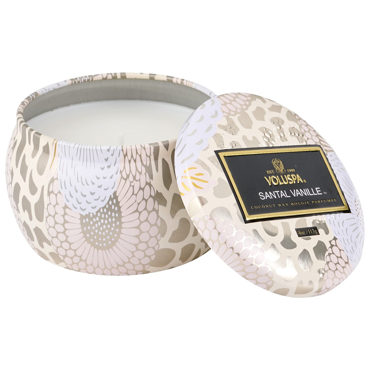 Voluspa Santal Vanille Mini Tin Candle 4 oz