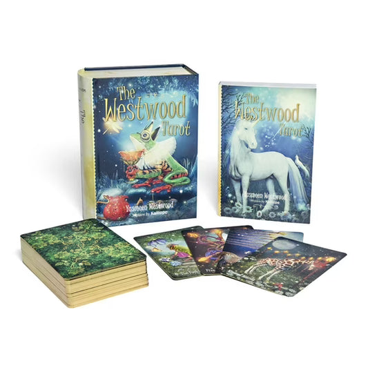 The Westwood Tarot by Kalliope Haratsidis & Yasmeen Westwood – a modern tarot deck with evocative imagery and symbolism.
