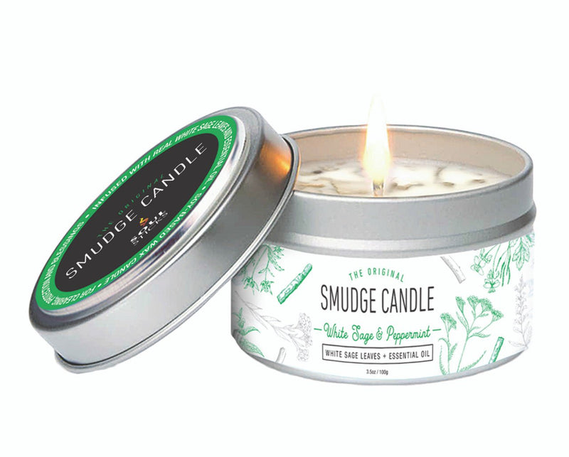 White Sage and Peppermint Smudge Candle