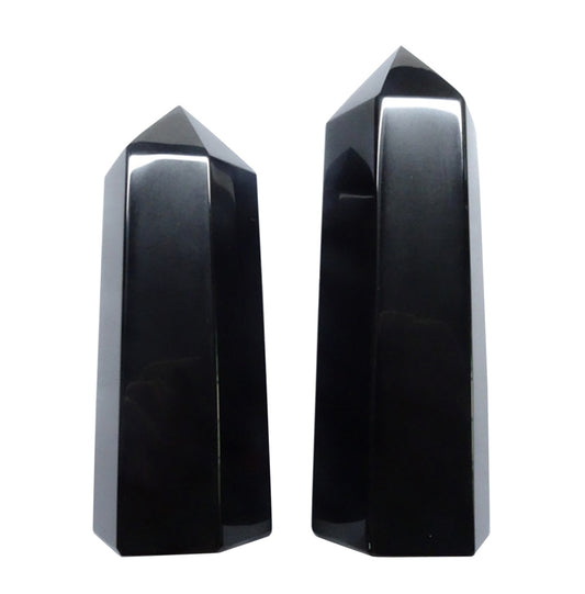 Black Obsidian Crystal Tower - Mexico 6-8"