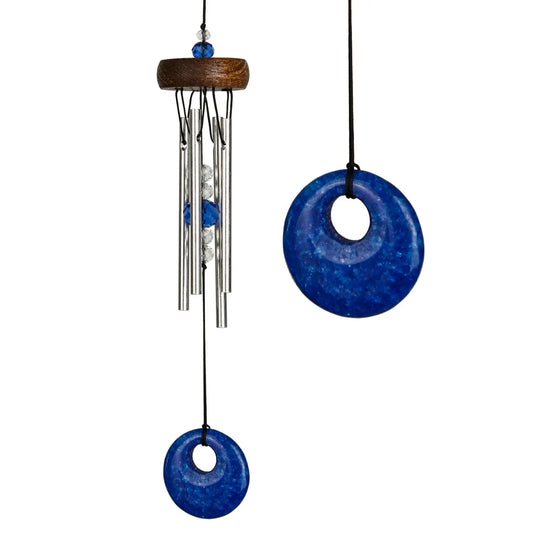 Woodstock Chimes - Blue Mini Stone Crystal Wind Chimes