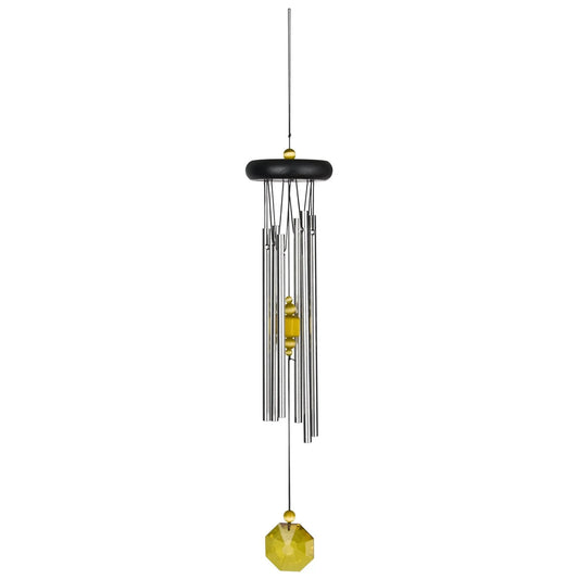 Woodstock Chimes Citrine Chakra Chimes – uplifting wind chimes with citrine stone to enhance positivity and solar plexus energy.
