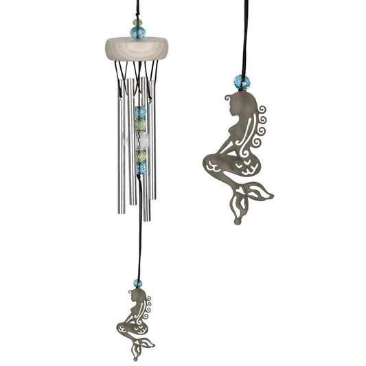 Woodstock Chimes Mermaid Fantasy Wind Chimes – enchanting chime with mermaid design for oceanic beauty, serenity, and magic.
