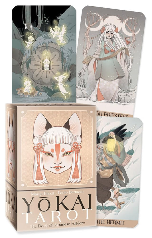 Yokai Tarot – a mystical tarot deck exploring Japanese folklore spirits (yokai) and intuitive wisdom.
