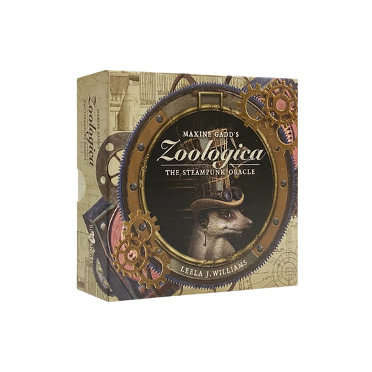 Zoologica: The Steampunk Oracle by Maxine Gadd – a fusion of animal archetypes and steampunk elegance for bold insights.
